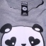 Šedé tričko s pandou a dlouhým rukávem - foto č. 2