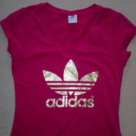 Červené tričko Adidas