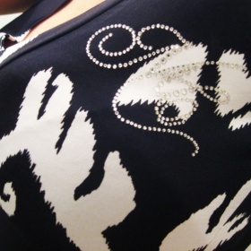 Černobílá tunika Mayo Chix - foto č. 1