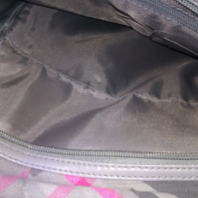 Růžovošedá látková kabelka z Kenvela