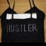 Černá souprava Hustler tanga+košilka M/L - foto č. 2