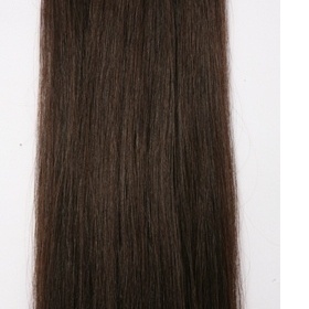 Clip in vlasy Remy - tmavě hnědá, 51cm, hustota 110g