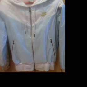 Růžovo - šedá bunda Nike