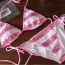 Pruhované růžovo bílé plavky Victoria´s secret - foto č. 2