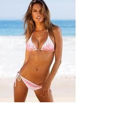 Bílo - růžové plavky Victoria secret