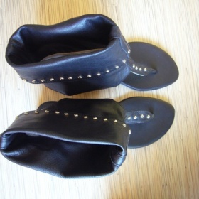 Černé kotníkové sandály - foto č. 1