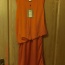 oranžovočervené šaty Vila XS (Asos) - foto č. 3