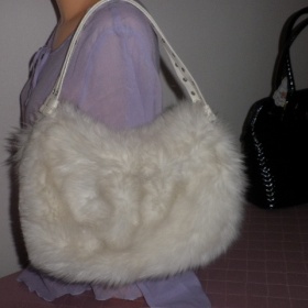 Kabelka z ekokožešiny přírodně bílé barvy Asos