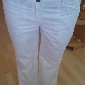 Bílé kalhoty Alpine Pro volného střihu