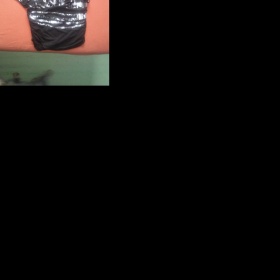 Stříbrno černý top ca