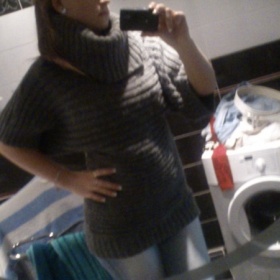 Šedý dlouhý svetr c&a