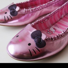 Růžové baleríny Hello Kitty - foto č. 1