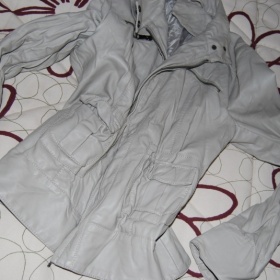 Krémová koženková bunda - foto č. 1