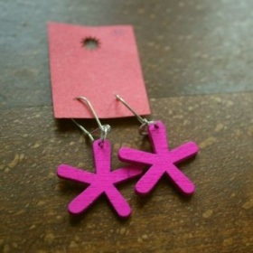 Naušničky dřevěné