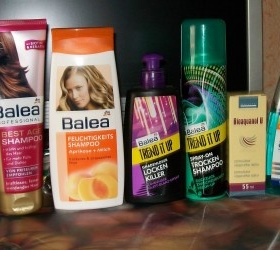 Sada pečující kosmetiky na suché, lámavé vlasy Balea, Imperity, Avon - foto č. 1