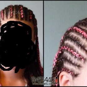 Francouzské copánky s kanekalonem