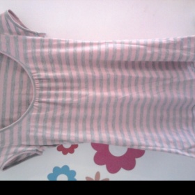 Růžovo šedé tričko Amisu - foto č. 1