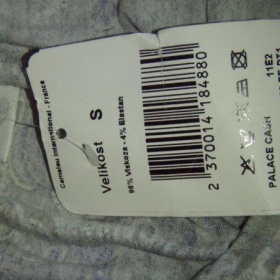 Modré strakaté triko s dlouhym rukávem