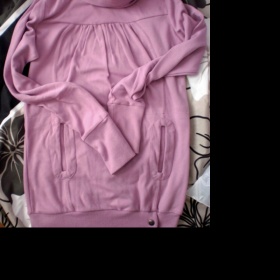 Dlouhá starorůžová mikina Takko