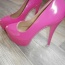 Růžové lodičky na vysokém podpatku s platformou - foto č. 3