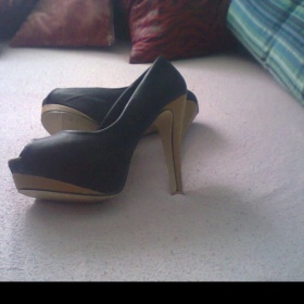 Černo hnědé lodičky se schovanou platformou Always