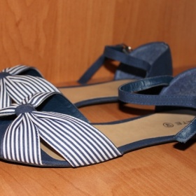 Námořnické modro - bílé sandály Gate - foto č. 1