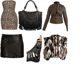 Minišaty se zvířecím potiskem z obrázku