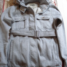 Šedý mikino-kabátek