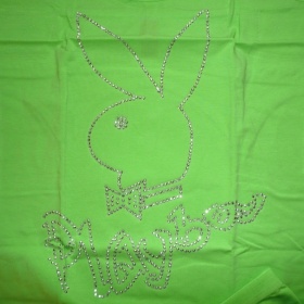 Komplet tílko a kalhotky se zajíčkem playboy vel. M (odpovídá na S-malé M) zelená