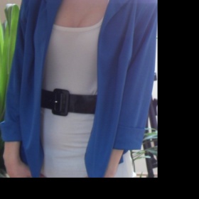 Tyrkysový vintage blejzr S, M