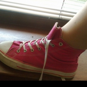 Růžové kotníkové boty