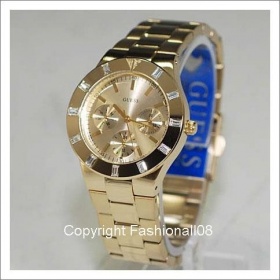 Zlaté hodinky Guess + fotografie