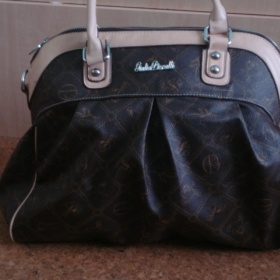 Kabelka hnědobéžová s ornamenty