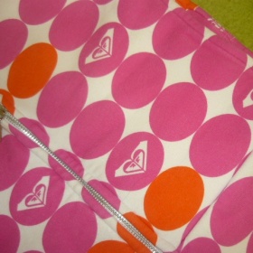 Růžová mikina Roxy na zip s kapucí