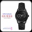 Guess černé hodinky s lesklým páskem - foto č. 3