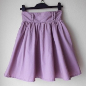 Starorůžová sukně s vyšším pasem H&M