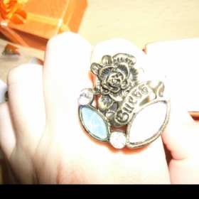 Bronzový nastavitelný prstýnek Guess - foto č. 1