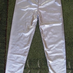 Dlouhé stříbrné legíny