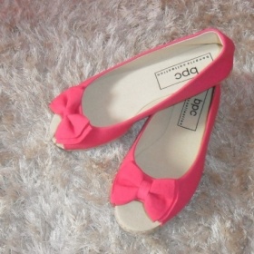 Růžové balerínky Bonprix