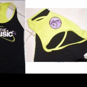 Černozelené tílko Zumba - foto č. 1