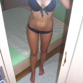 Černé plavky s push up podprsenkou Calzedonia