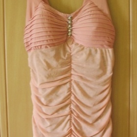 Růžové letní mini šaty - foto č. 1