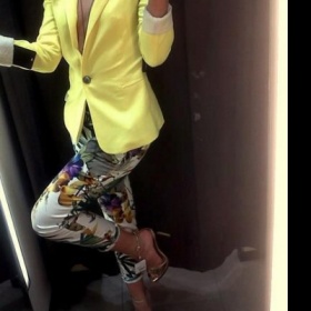 Žluté sako Zara s podšívkou - foto č. 1
