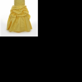 Doplňky a účes k žlutým maturitním šatům