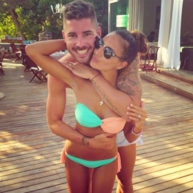 Dvoubarevné bandeau plavky