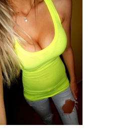 Neonově žluté tílko