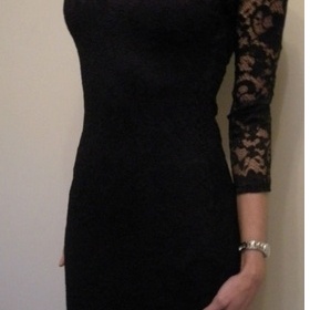Černé krajkové šaty Asos