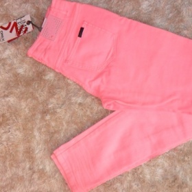 Neonově růžové kalhoty Only