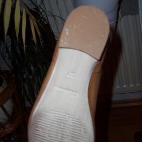 Letní kožené italské camel kozačky La Farfalla