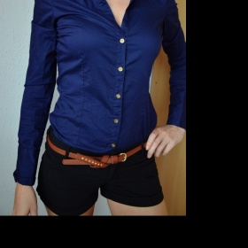 Tmavě modrá košile - Calliope